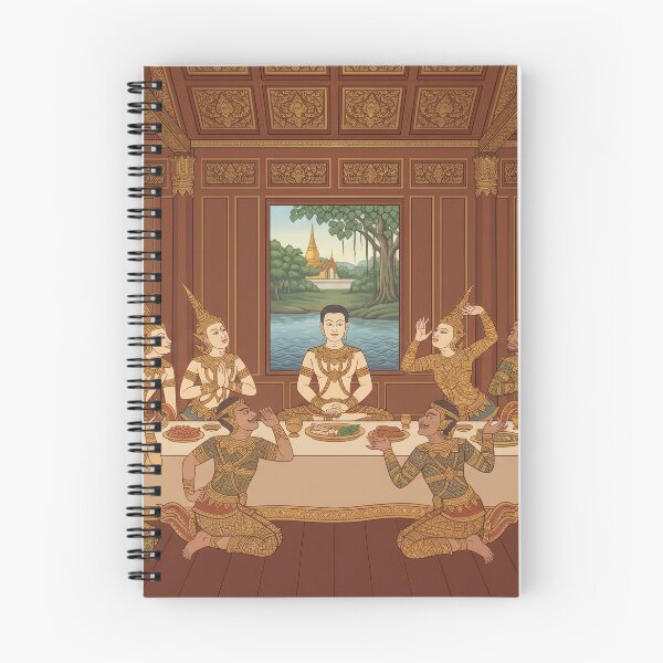 Item preview, The Thai Last Supper - Traditional Asian Art Reimagined designed and sold by SIAM MERMAID.
