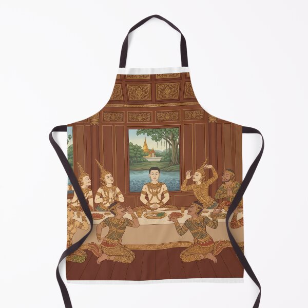 Item preview, The Thai Last Supper - Traditional Asian Art Reimagined designed and sold by SIAM MERMAID.
