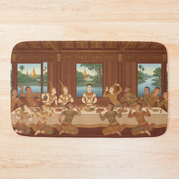 Item preview, The Thai Last Supper - Traditional Asian Art Reimagined designed and sold by SIAM MERMAID.