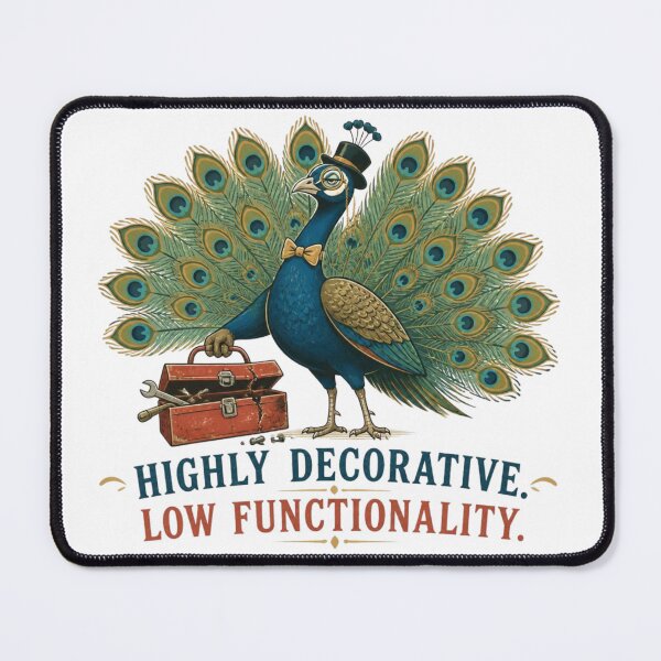 Item preview, Funny Peacock Decorator designed and sold by LegacyWave.