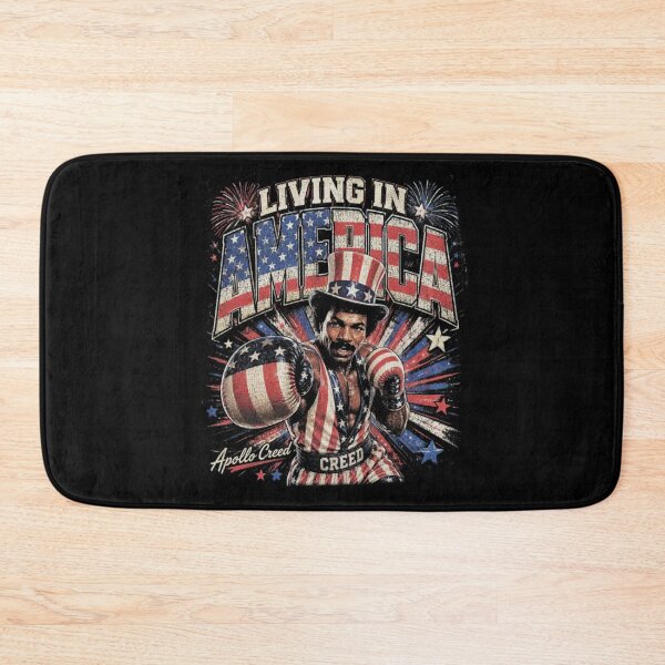 Item preview, Rocky Apollo Creed Living In America Retro Movies Poster designed and sold by CoreyBurch.