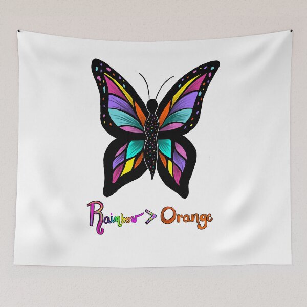 Item preview, Butterflies Over Bullies – Pride Butterfly Art (front) designed and sold by ArtflyStudio.
