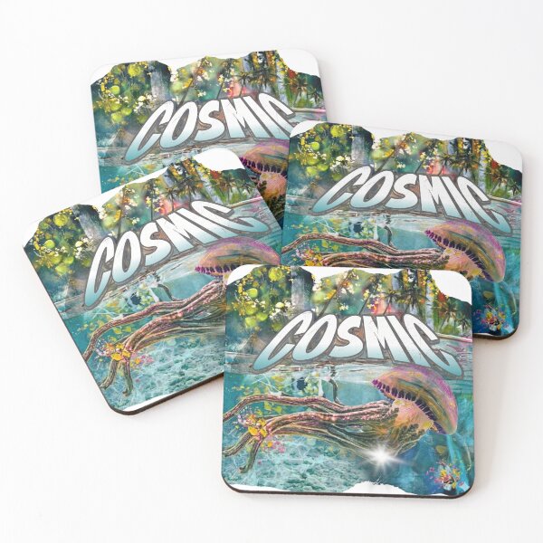 Item preview, Cosmic tropical jellyfish designed and sold by GabiVitryArt.