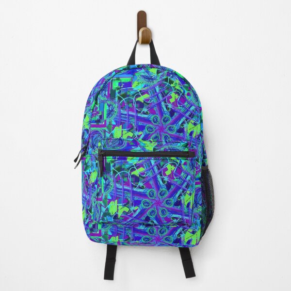 Item preview, Vivid Blues Maximalist Kaleidoscope  designed and sold by RAHKELROYSUM.