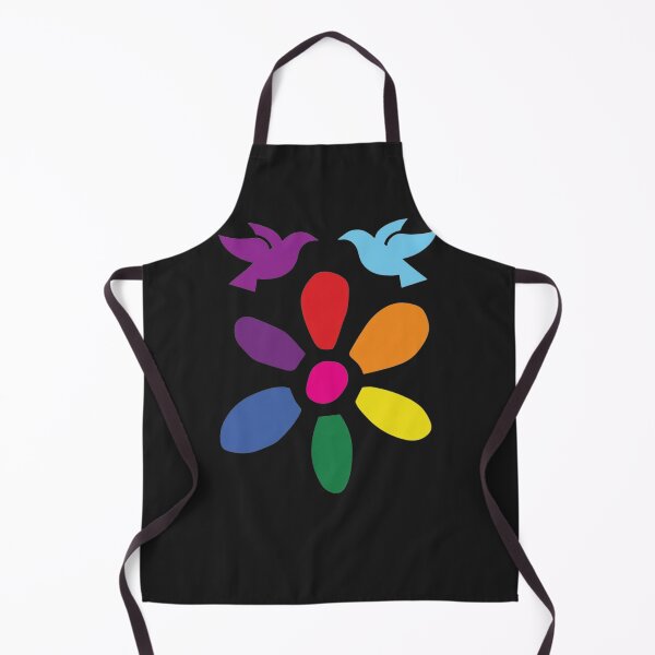 Item preview, Retro Pride Rainbow Flower LGBTQ Peace Doves Art designed and sold by ANJ Designs.
