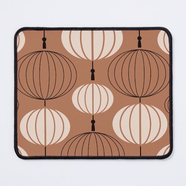 Item preview, Earth Tone Cream Art Deco Paper Lantern Pattern designed and sold by DEC02.