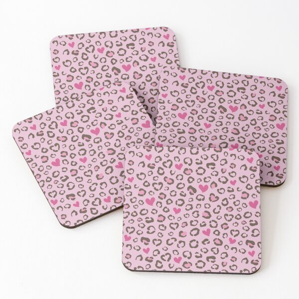 Item preview, Pink Leopard Hearts Pattern designed and sold by Lumi-Marine.