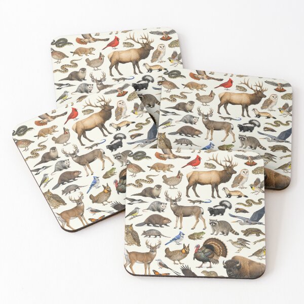 Item preview, Animals of Kansas Retro Style Identification Chart designed and sold by kakarikihill.