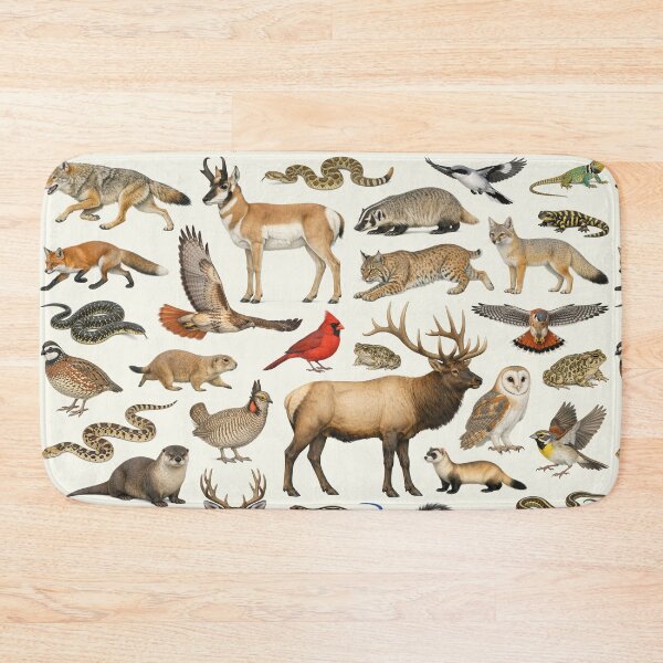 Item preview, Animals of Kansas Retro Style Identification Chart designed and sold by kakarikihill.