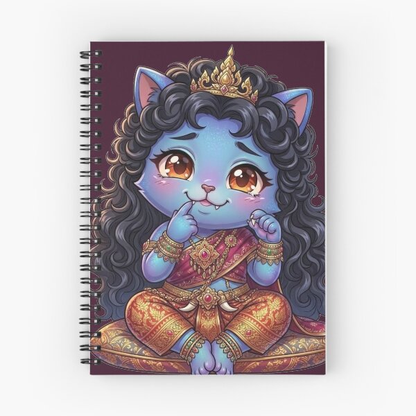 Item preview, Thai Princess Avatar Cat Traditional Chibi Art designed and sold by ChaEmm_Studio.