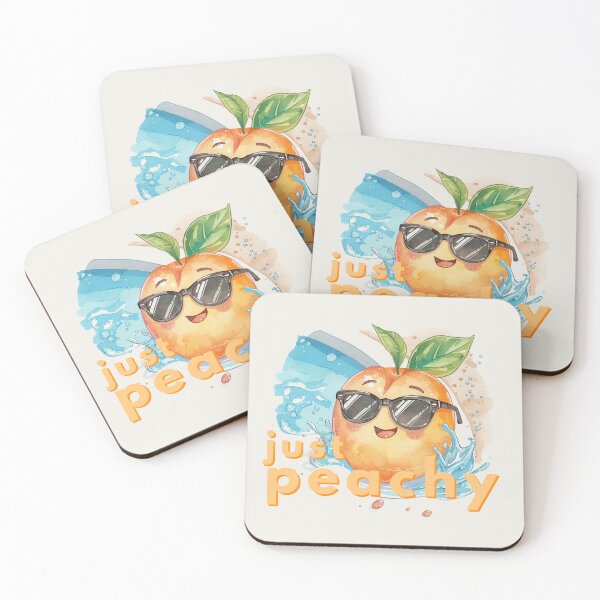 Item preview, Just Peachy - Cute Pun | TeeHee Puns Funny Design designed and sold by TeeHee Puns.