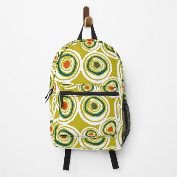 Item preview, Mid-Century Modern Olive-Green Abstract Circles Pattern designed and sold by DEC02.