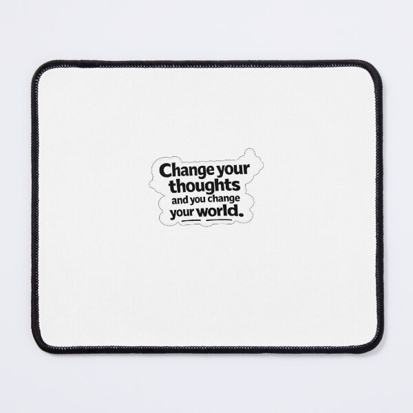 Item preview, Change Your Thoughts, Change Your World | Motivational Quote Sticker designed and sold by Wild Harbor.