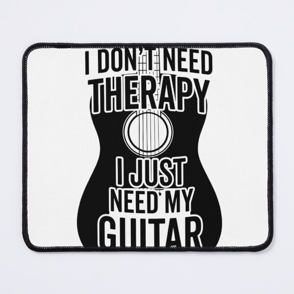 Item preview, Guitarist Therapy Guitar Print designed and sold by CosmicRockArt.