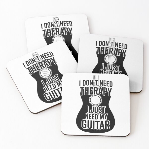 Item preview, Guitarist Therapy Guitar Print designed and sold by CosmicRockArt.