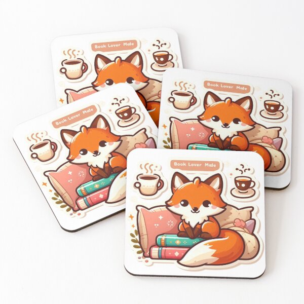 Item preview, Cute Chibi Fox Book Lover designed and sold by carestazafeli.