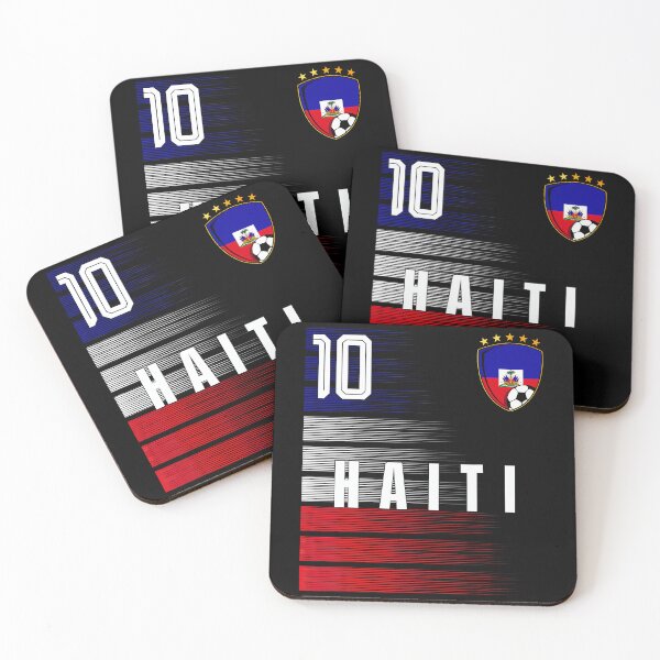 Item preview, Football Soccer Haiti Flag Haitian Pride Lovers Retro designed and sold by Mdcazeem.