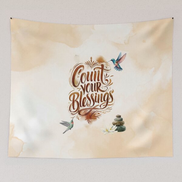Item preview, Count Your Blessings – Hummingbird & Lotus Inspiration designed and sold by SMHaven93.