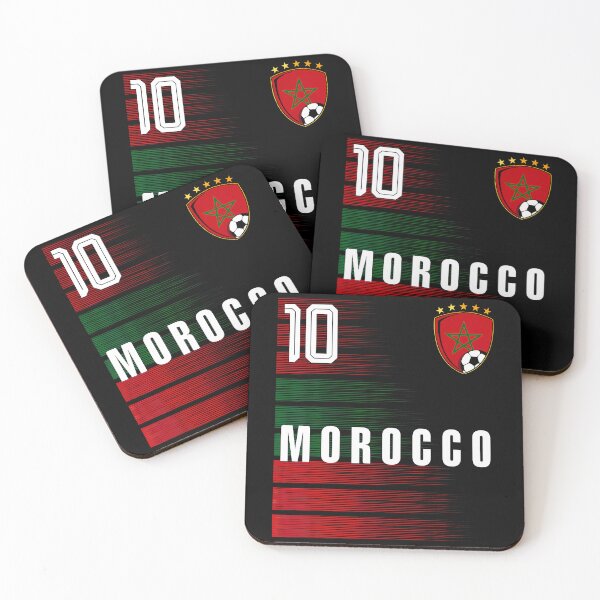 Item preview, Football Soccer Morocco Flag Moroccan Pride Lovers Retro designed and sold by Mdcazeem.