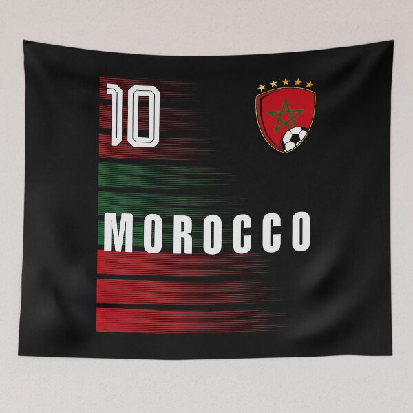 Item preview, Football Soccer Morocco Flag Moroccan Pride Lovers Retro designed and sold by Mdcazeem.