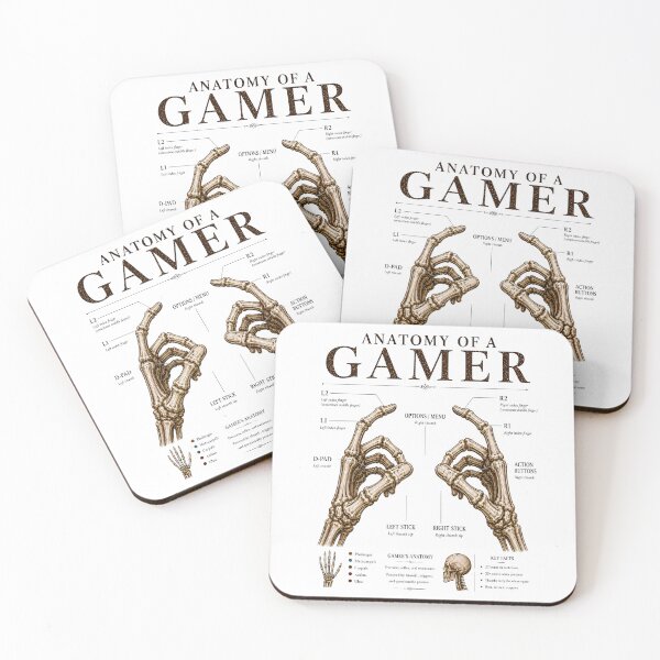 Item preview, Anatomy Of A Gamer Skeleton Hands Gaming Controller Funny Gamer designed and sold by JerdbordinShop.