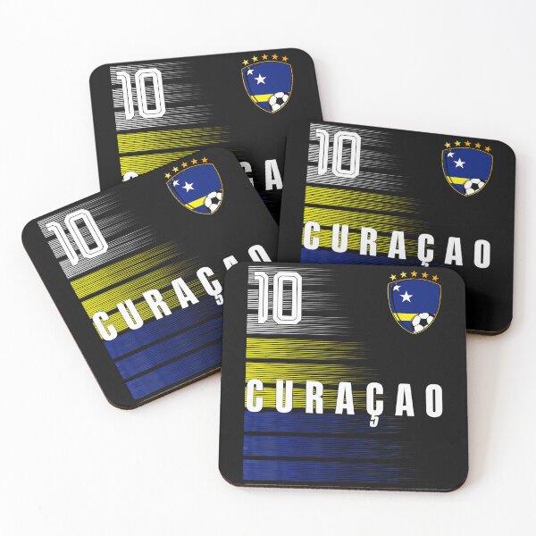 Item preview, Football Soccer Curacao Flag Curacaoan Pride Lovers Retro designed and sold by Mdcazeem.