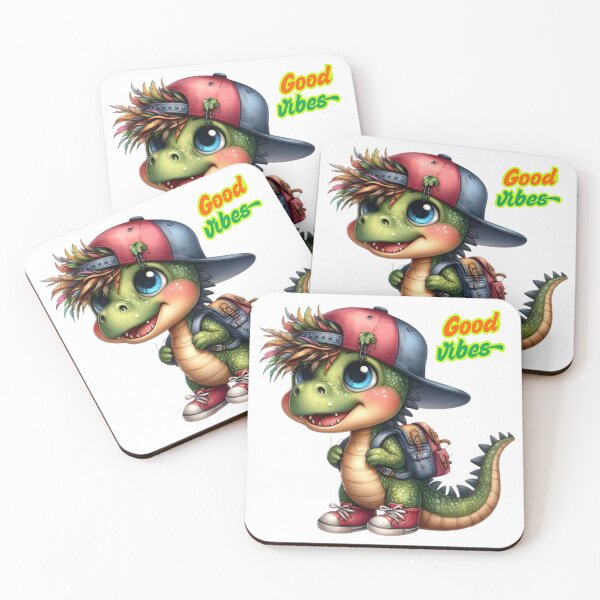 Item preview, Good Vibes Dino designed and sold by mommyniocean.
