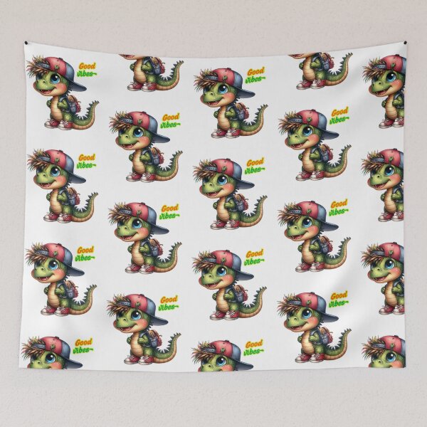 Item preview, Good Vibes Dino designed and sold by mommyniocean.