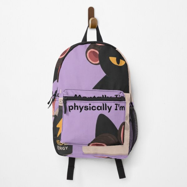 Item preview, Mentally Writing a Book, Physically Staring at a Wall Funny Black Cat Meme designed and sold by Pink Chaos Club.