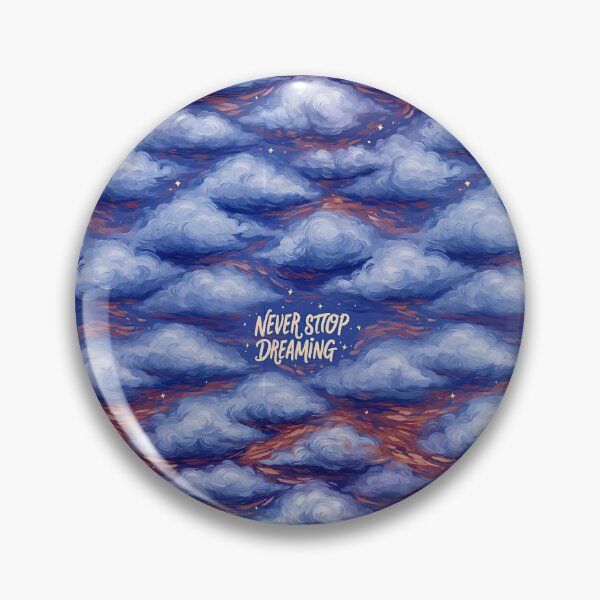 Item preview, Dark Blue Cloudy Night Sky Never Stop Dreaming designed and sold by Piotrek0001.