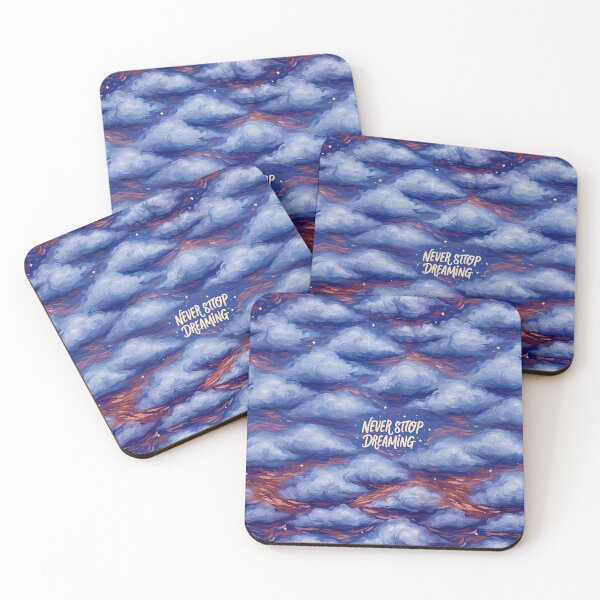 Item preview, Dark Blue Cloudy Night Sky Never Stop Dreaming designed and sold by Piotrek0001.