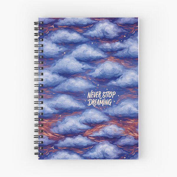 Item preview, Dark Blue Cloudy Night Sky Never Stop Dreaming designed and sold by Piotrek0001.