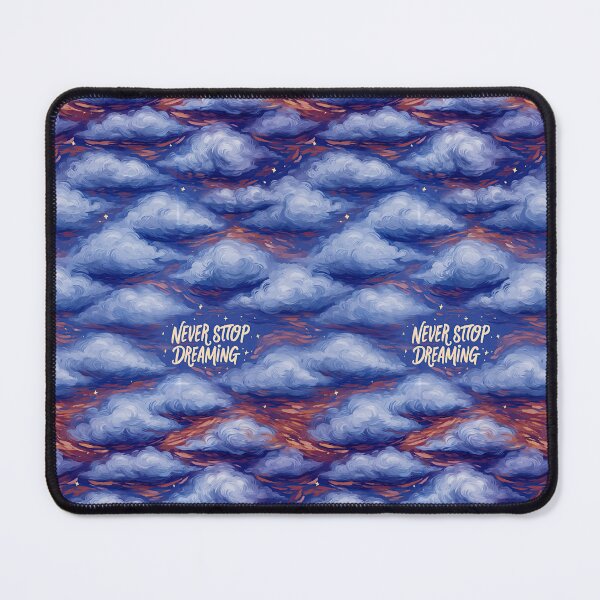 Item preview, Dark Blue Cloudy Night Sky Never Stop Dreaming designed and sold by Piotrek0001.