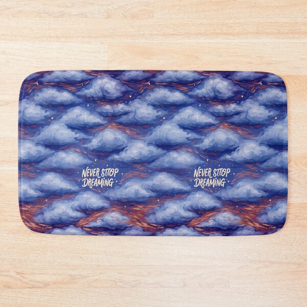Item preview, Dark Blue Cloudy Night Sky Never Stop Dreaming designed and sold by Piotrek0001.