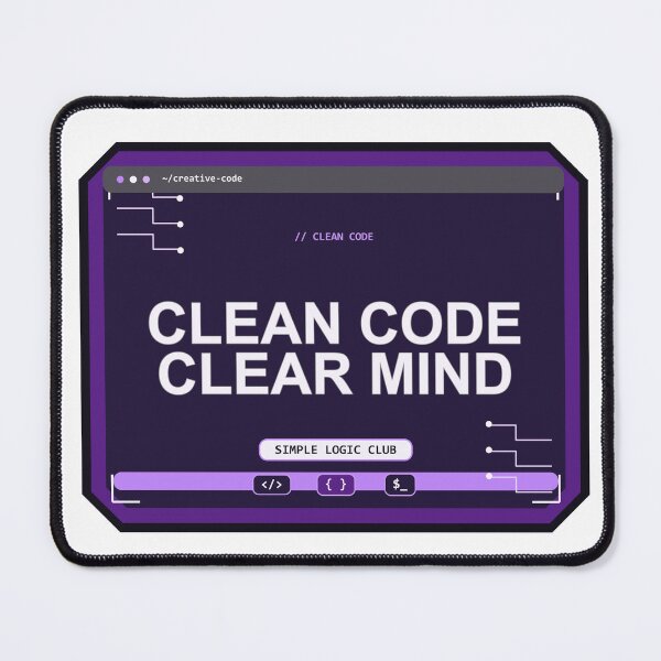 Item preview, Clean Code Clear Mind Design designed and sold by Mohammed-Aydan.