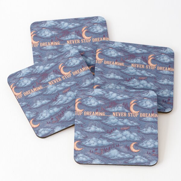 Item preview, Purple Starry Sky and Crescent Moon Never Stop Dreaming designed and sold by Piotrek0001.