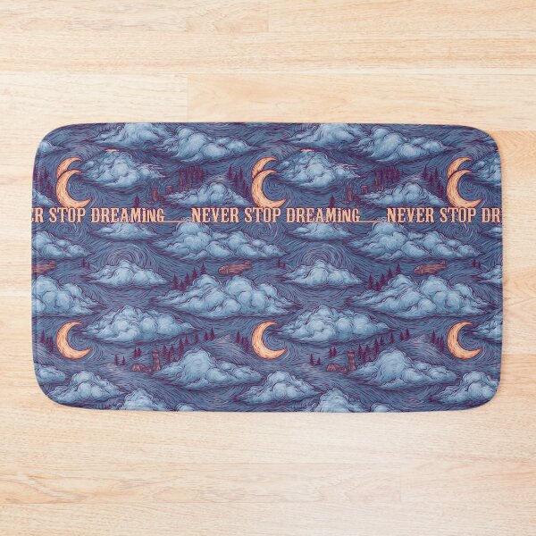 Item preview, Purple Starry Sky and Crescent Moon Never Stop Dreaming designed and sold by Piotrek0001.