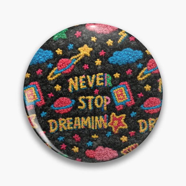 Item preview, Neon Space Planets and Stars Never Stop Dreaming designed and sold by Piotrek0001.
