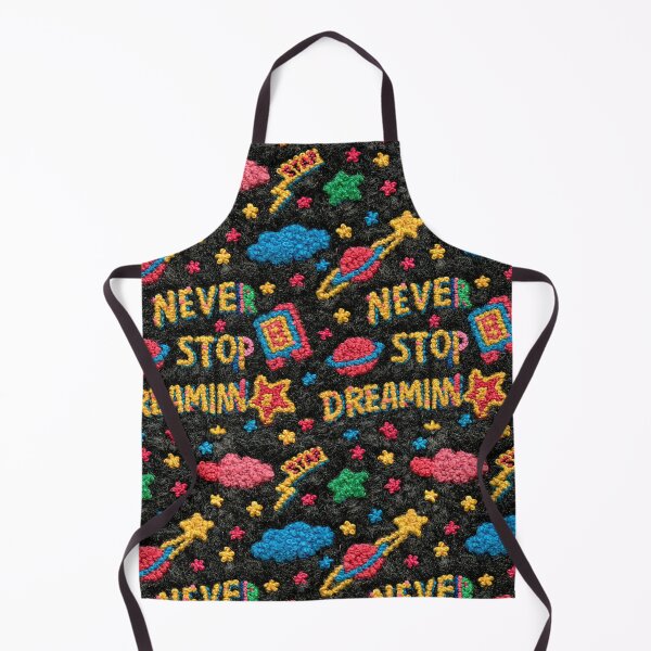 Item preview, Neon Space Planets and Stars Never Stop Dreaming designed and sold by Piotrek0001.