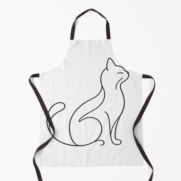 Item preview, Minimalist cat line art elegant dlack feline silhouette designed and sold by ARIN2550.