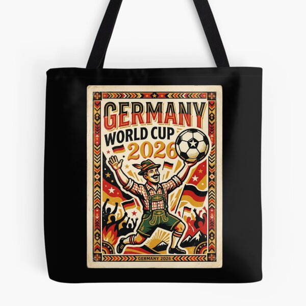 Item preview, Germany World Cup 2026 Bávaro Cartel — Fútbol Vintage Rojo Dorado designed and sold by David Mateo ArtWorks.