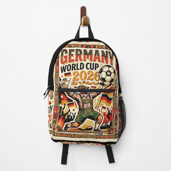 Item preview, Germany World Cup 2026 Bávaro Poster — Vintage Red and Gold Football designed and sold by David Mateo ArtWorks.