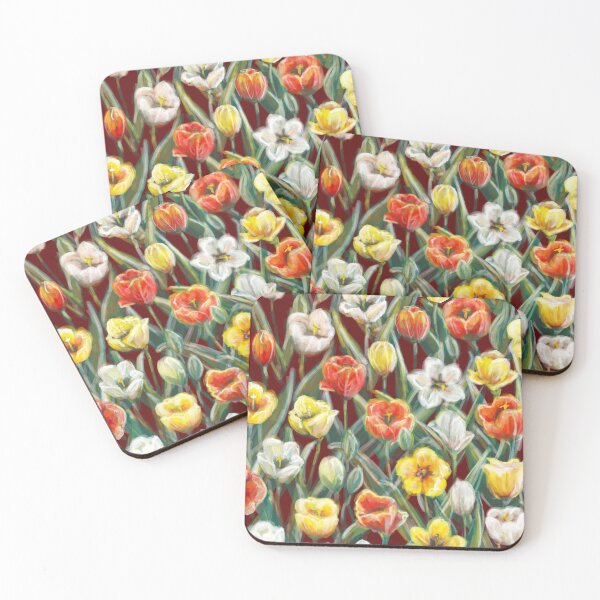 Item preview, Pattern: tulips foliage red designed and sold by Frida Andreasson.