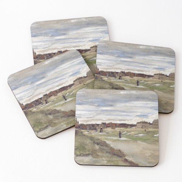Item preview, Bleaching Ground at Scheveningen Watercolor designed and sold by artofuniverse.
