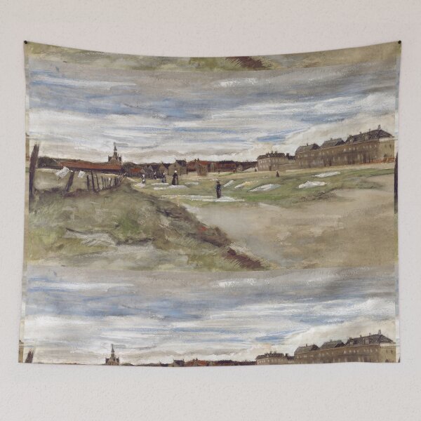 Item preview, Bleaching Ground at Scheveningen Watercolor designed and sold by artofuniverse.