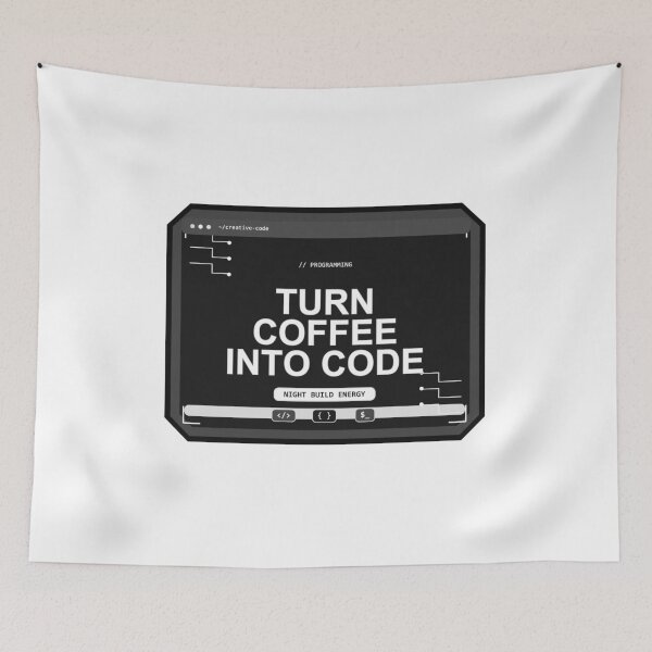Item preview, Turn Coffee Into Code Design,programming designed and sold by Mohammed-Aydan.