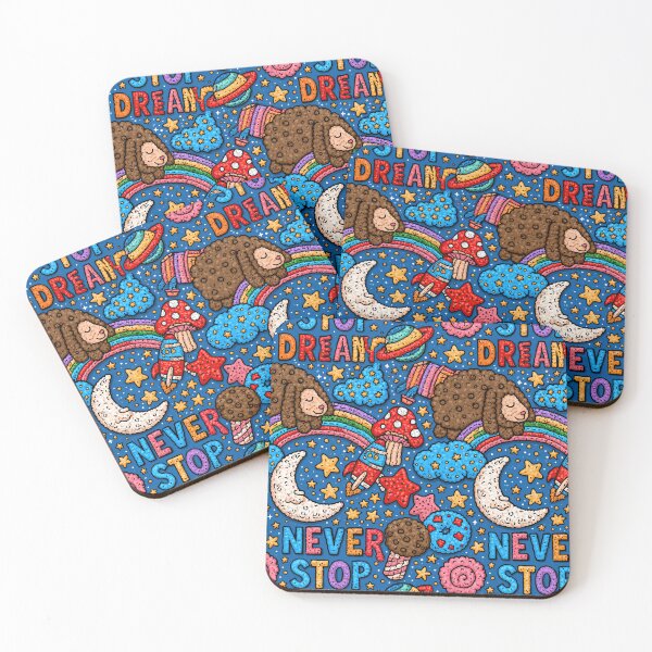 Item preview, Psychedelic Doodle Art and Clouds Never Stop Dreaming designed and sold by Piotrek0001.