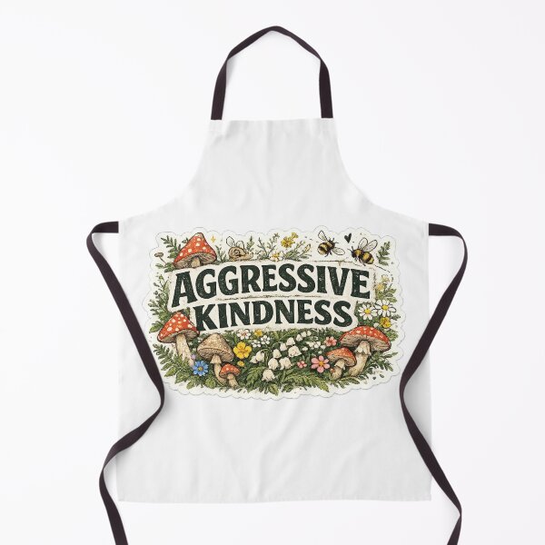 Item preview, Cottagecore Aggressive Kindness designed and sold by Candlelit Catastrophes.