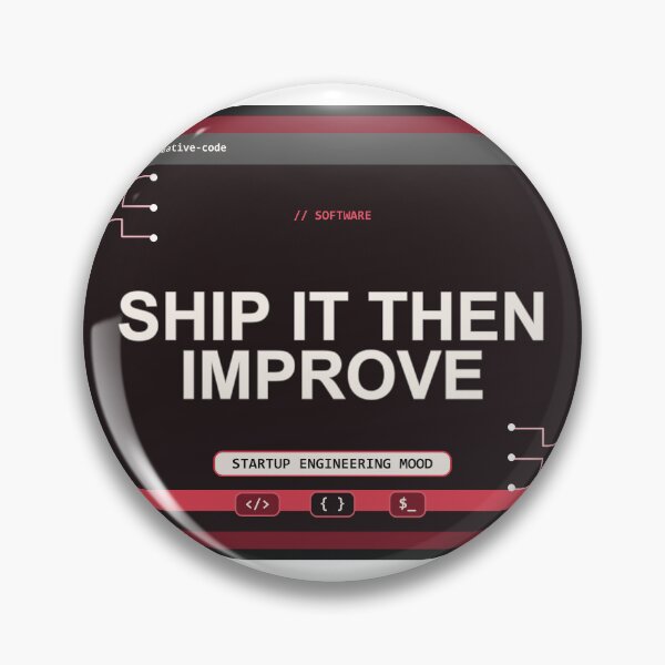 Item preview, Ship It Then Improve Design designed and sold by Mohammed-Aydan.