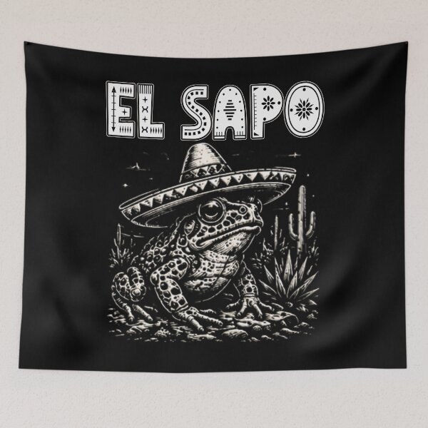 Item preview, El Sapo Mexican Toad wearing Sombrero Hat Desert Healing Powers Spirituality Meditation Ancient designed and sold by Jt41.